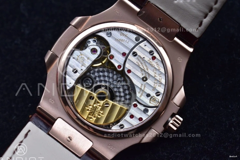 Edition GRF Strap Gray RG Brown on Nautilus Croco Best SS A23J 5712 Dial 0426